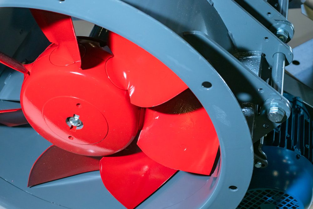 axial fans are popular for conducting large masses of air